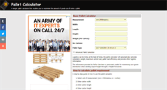 Desktop Screenshot of palletcalculator.com